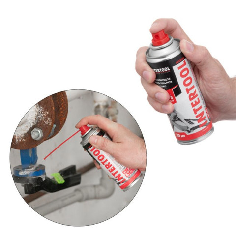 Смазка проникающая универсальная, аэрозоль 200 мл. INTERTOOL FS-4020