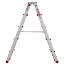 Стремянка алюминиевая двухсторонняя 5 ступени, высота 1100мм INTERTOOL LT-1105