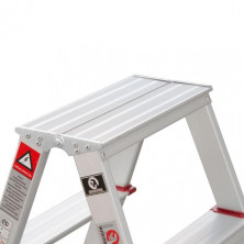 Стремянка алюминиевая двухсторонняя 5 ступени, высота 1100мм INTERTOOL LT-1105