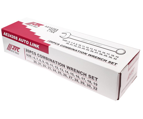 Набор ключей рожково-накидных 6-32мм 26ед. (ЕВРО-ТИП)