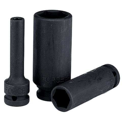 1/2" Головки 6-гранные ударные, глубокие, тонкостенные для пневматического инструмента (код 4458517TH)