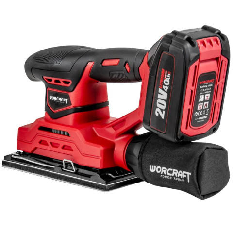 Аккумуляторная шлифмашина вибрационная WORCRAFT CFS-S20Li