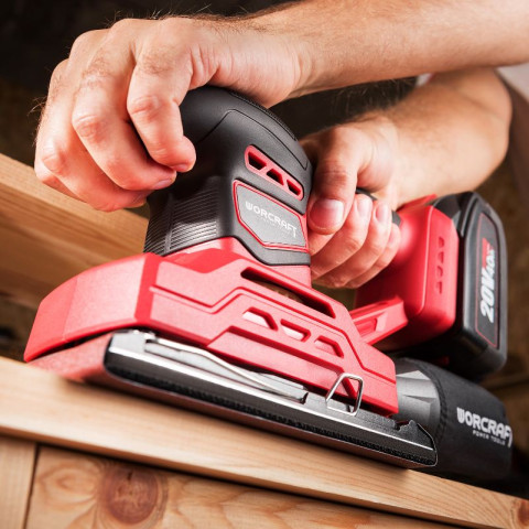 Аккумуляторная шлифмашина вибрационная WORCRAFT CFS-S20Li