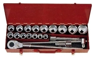 3/4" Набор инструмента 12-гранный 20 пр. (7/8"-2") (код 6201S)