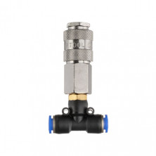 Тройник на шланг 8мм шланг и быстроразъемное соединение к набору для продува кабины грузовых авто INTERTOOL PT-1868