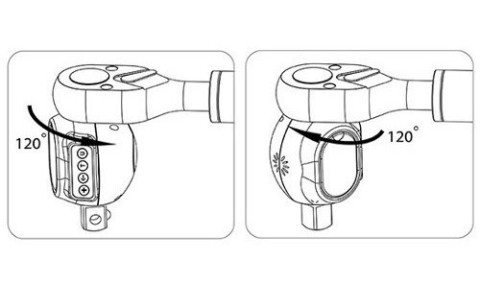 Адаптер динамометрический цифровой двустороннего действия TOPTUL 1/4" 6-30Nm DTA-030N