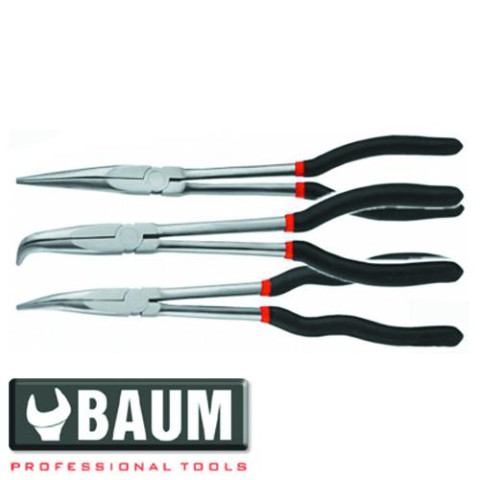 Набор длинногубцев удлиненных на полотне 3 пр. (Baum 190B)