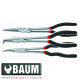 Набор длинногубцев удлиненных на полотне 3 пр. (Baum 190B)