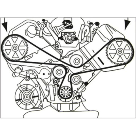 Набор для снятия шкива распредвала VW, AUDI