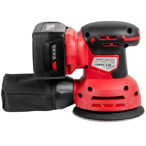 Аккумуляторная шлифмашина эксцентриковая WORCRAFT CRS-S20Li
