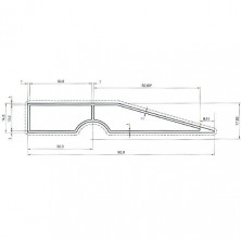 Правило трапециевидное 150см INTERTOOL MT-2215