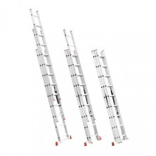 Лестница алюминиевая 3-х секционная универсальная раскладная INTERTOOL LT-0308