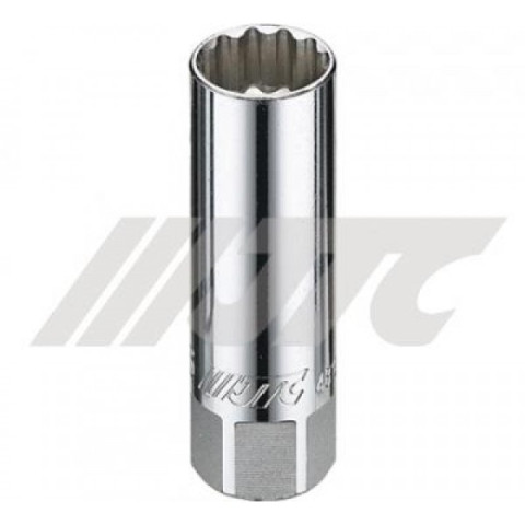 Головка для свечей зажигания 12-гр. 16мм 3/8&quot; (с пружинным фиксатором)