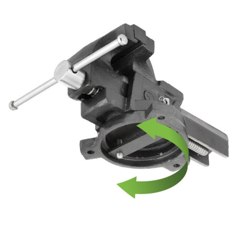 Тиски слесарные поворотные 125мм INTERTOOL HT-0082