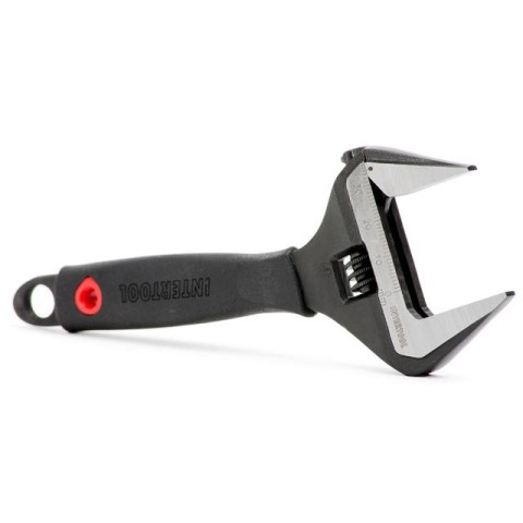 Ключ разводной 150мм, обрезиненная рукоятка, развод губок 34мм, Cr-V INTERTOOL XT-0040