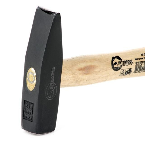 Молоток слесарный 400г ручка ясень INTERTOOL HT-0253