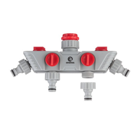 Распределитель 4-х канальный с регулировкой каждого канала INTERTOOL GE-2004