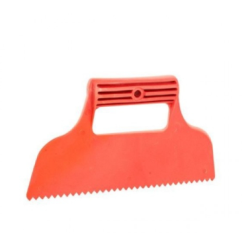 Шпатель пластиковый 230 мм зубчатый 6*6. INTERTOOL KT-2812