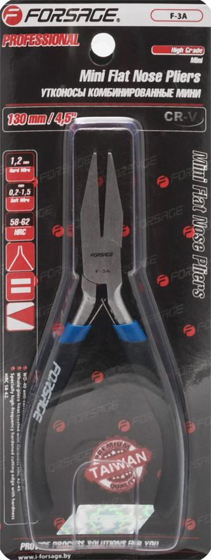 Плоскогубцы мини "Profi" 4.5"-115мм CR-V, в блистере Forsage F-3A