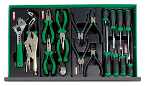 Тележка с инструментом передвижная TOPTUL 5 секций 157ед. GCAJ0006