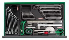 Тележка с инструментом передвижная TOPTUL 5 секций 157ед. GCAJ0006