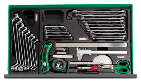 Тележка с инструментом передвижная TOPTUL 5 секций 157ед. GCAJ0006