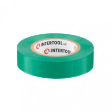Лента изоляционная 0.15мм*17мм*15м зеленая INTERTOOL IT-0041