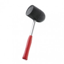 Киянка резиновая 1250г. 90мм. черная резина, металлическая ручка. INTERTOOL HT-0228