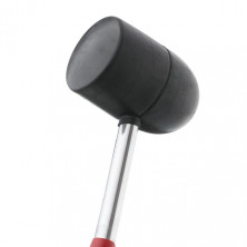 Киянка резиновая 1250г. 90мм. черная резина, металлическая ручка. INTERTOOL HT-0228