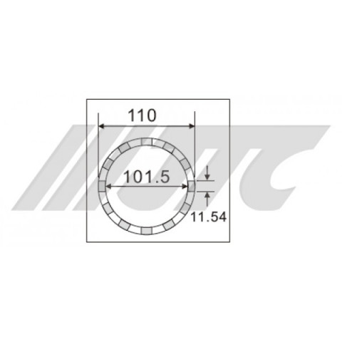 Головка ступичная для задней оси 101,5мм MB