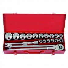 3/4" Набор инструмента 6-гранный 20 пр. (металлический кейс) (код 6201-5)