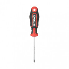 Отвертка крестовая PH0*75 мм, S2, STORM INTERTOOL VT-3413