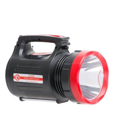 Фонарь аккумуляторный 1LED 5W + 22 SMD INTERTOOL LB-0104