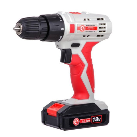 Дрель-шуруповерт аккумуляторная Li-Ion 18В INTERTOOL DT-0315