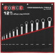 Набор ключей рожково-накидных отогнутых на 75° на полотне 12 пр. (6-32 мм)