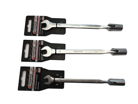 Ключ рожково-торцевой шарнирный 12мм на пластиковом держателе Forsage F-75212(R)