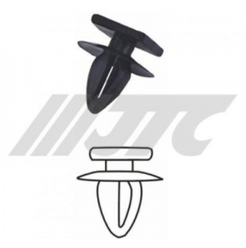 Клипса автомобильная пластиковая (бампер MITSUBISHI) (25шт.)