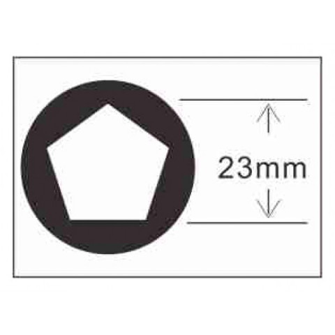 Головка для гайки запасного колеса 5гр./23мм х 100мм TOYOTA, LEXUS