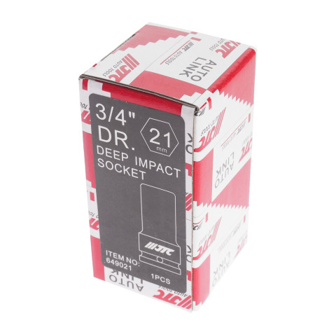 Головка торцевая ударная глубокая 3/4" 6гр. 21мм  L= 90мм