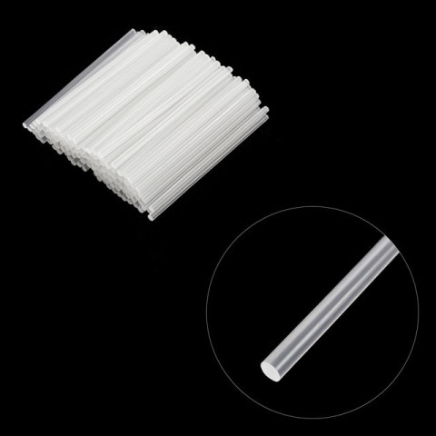 Комплект прозрачных клеевых стержней 7.4мм*200мм, уп. 1кг INTERTOOL RT-1036