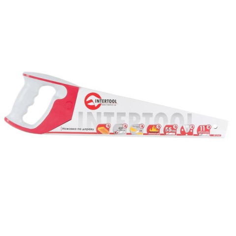Ножовка по дереву с каленым зубом INTERTOOL HT-3161