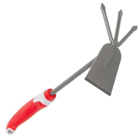 Сапка с мотыгой садовая 250 мм*150 мм с комбинированной рукояткой [] INTERTOOL FT-0033