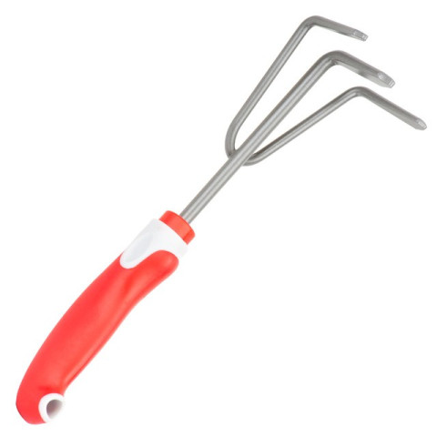 Культиватор садовый 240 мм*86 мм с комбинированной рукояткой [] INTERTOOL FT-0034