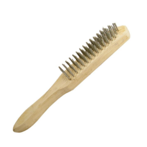 Щетка ручная 6-рядная, деревянный корпус INTERTOOL BT-0004