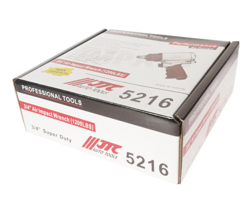 Гайковерт пневматический 3/4" (1627Hм, 7500об/мин, 177мм, 2.64кг)