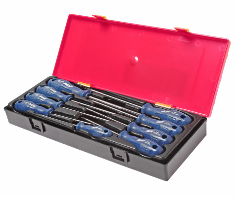 Набор отверток TORX TSH8-TSH40 с отверстием 9ед