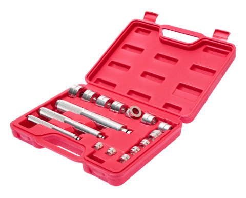 Набор оправок для запрессовки сальников, подшипников и сайлентблоков 16ед.