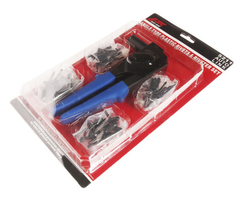 Заклёпочник угловой с комплектом нейлоновых заклёпок