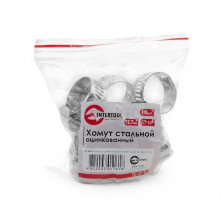 Хомут стальной оцинкованный 12,7 мм D 16-25 мм INTERTOOL TC-0116