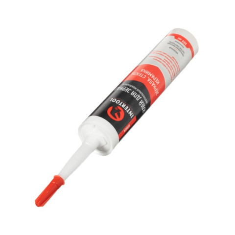 Клей монтажный для зеркал и стекол, прозрачный 300мл/320г INTERTOOL FS-3150